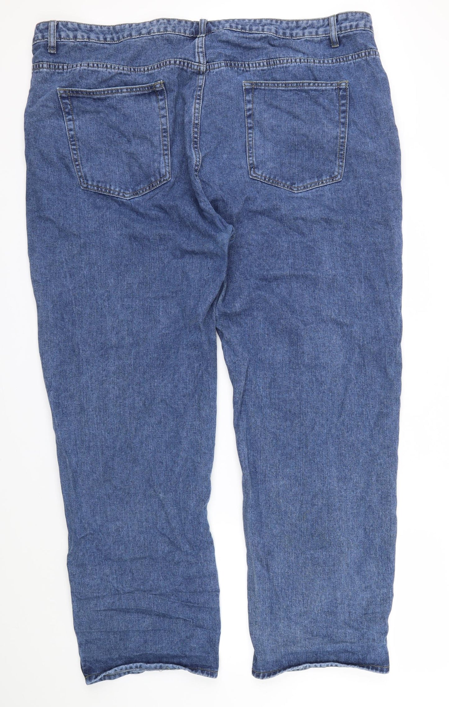 ALICE&YOU Womens Blue Floral  Straight Jeans Size 24 L29 in