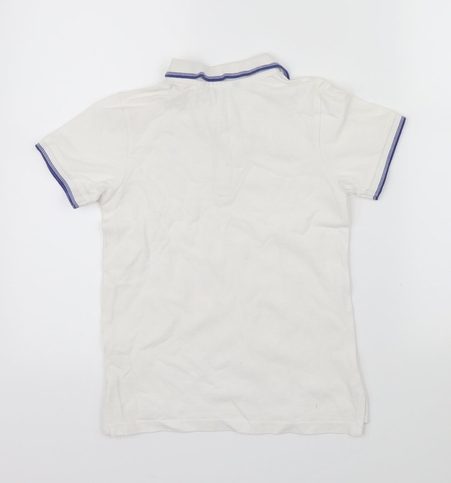 George Boys White   Basic Polo Size 7-8 Years
