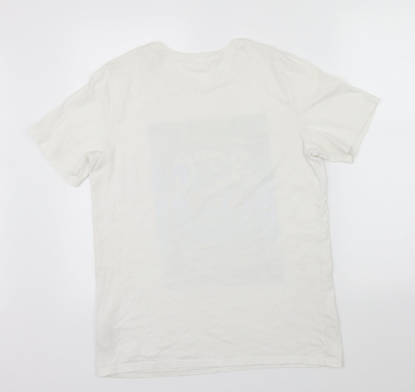 H&M Womens White   Basic T-Shirt Size 14