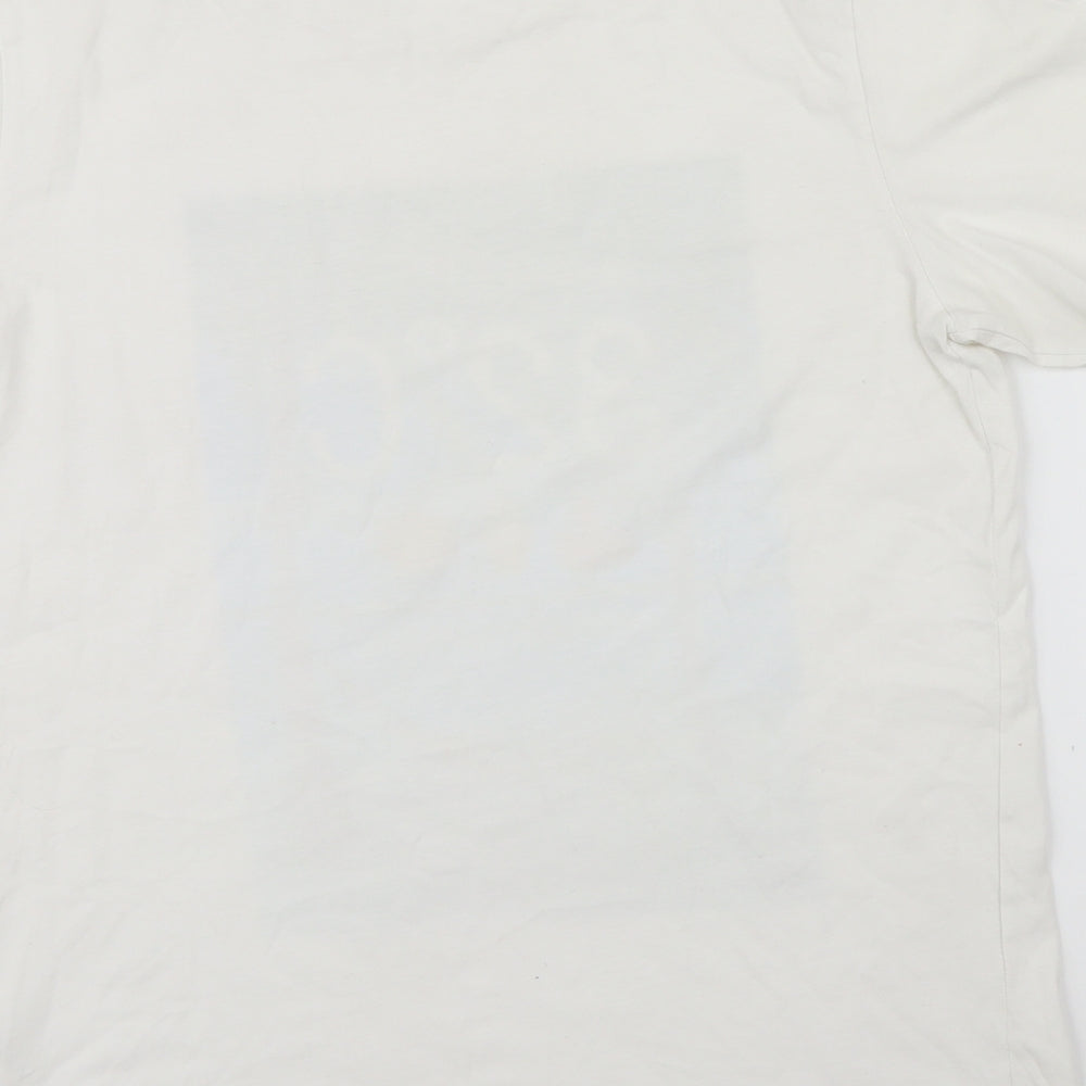 H&M Womens White   Basic T-Shirt Size 14