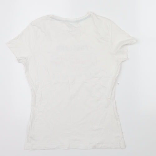 Primark Womens White   Basic T-Shirt Size 12  - portland