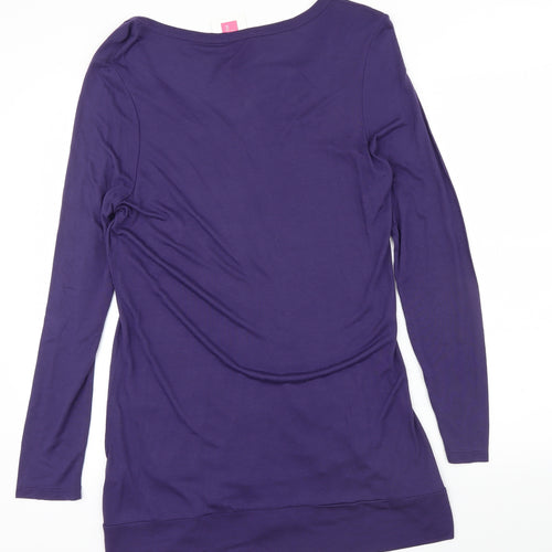 yourstyle Womens Purple   Cardigan Jumper Size 14