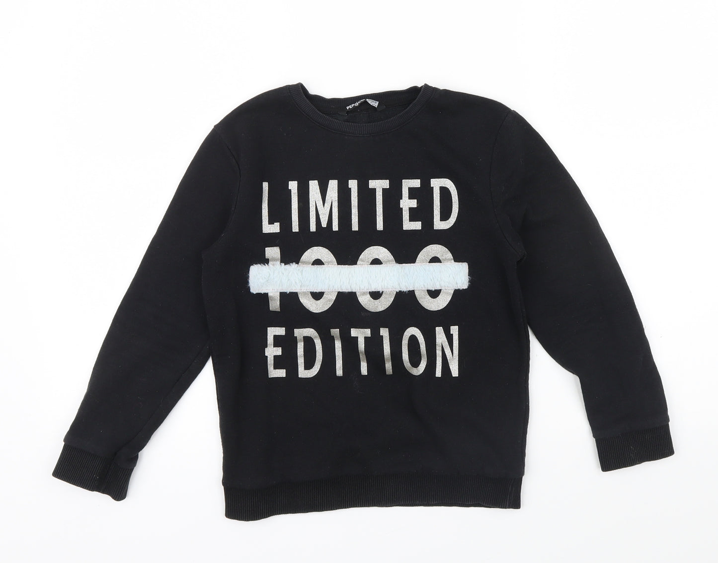 PEP&CO Girls Black   Pullover Sweatshirt Size 6-7 Years  - Limited Edition