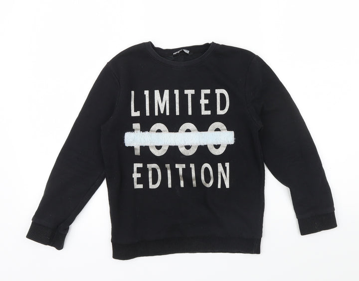 PEP&CO Girls Black   Pullover Sweatshirt Size 6-7 Years  - Limited Edition