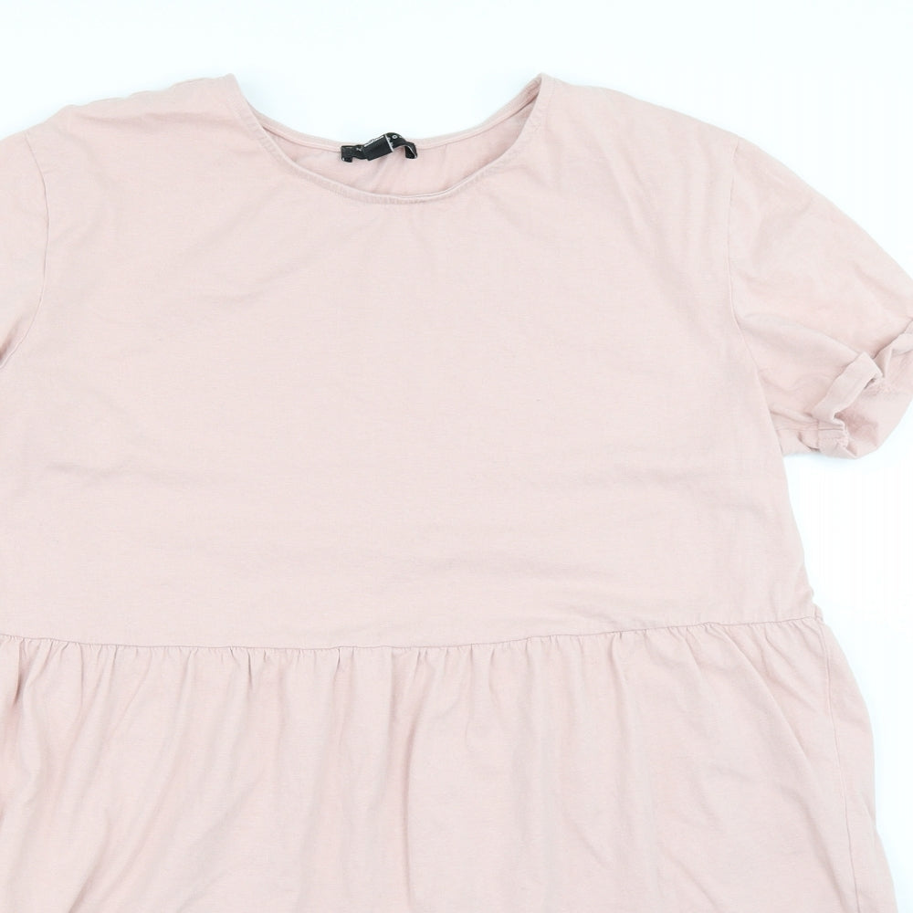 Newlook Womens Pink   Basic T-Shirt Size 16
