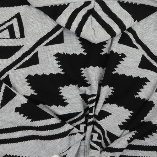 Primark Womens Grey Geometric  Jacket Coat Size S