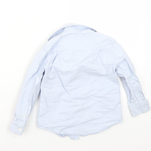 George Boys Blue   Basic Button-Up Size 4-5 Years