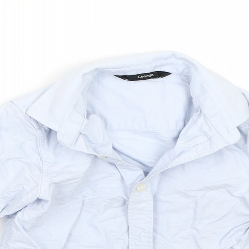 George Boys Blue   Basic Button-Up Size 4-5 Years