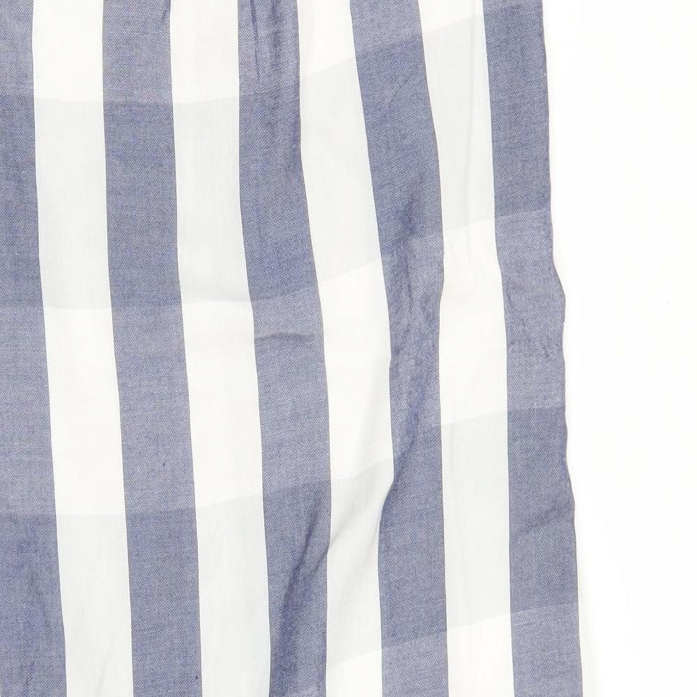 Primark Womens Blue Striped Rayon T-Shirt Dress  Size 12