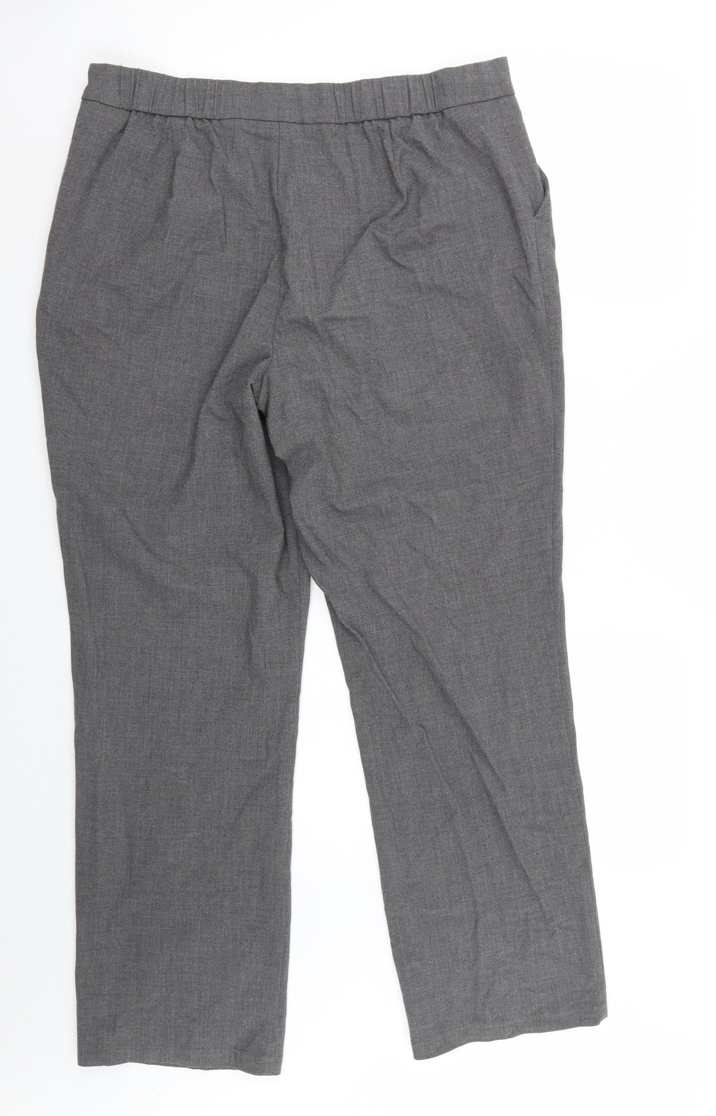 Marks and Spencer Womens Grey   Trousers  Size 12 L29 in