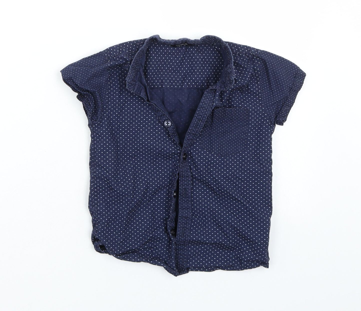 George Boys Blue   Basic Button-Up Size 4-5 Years