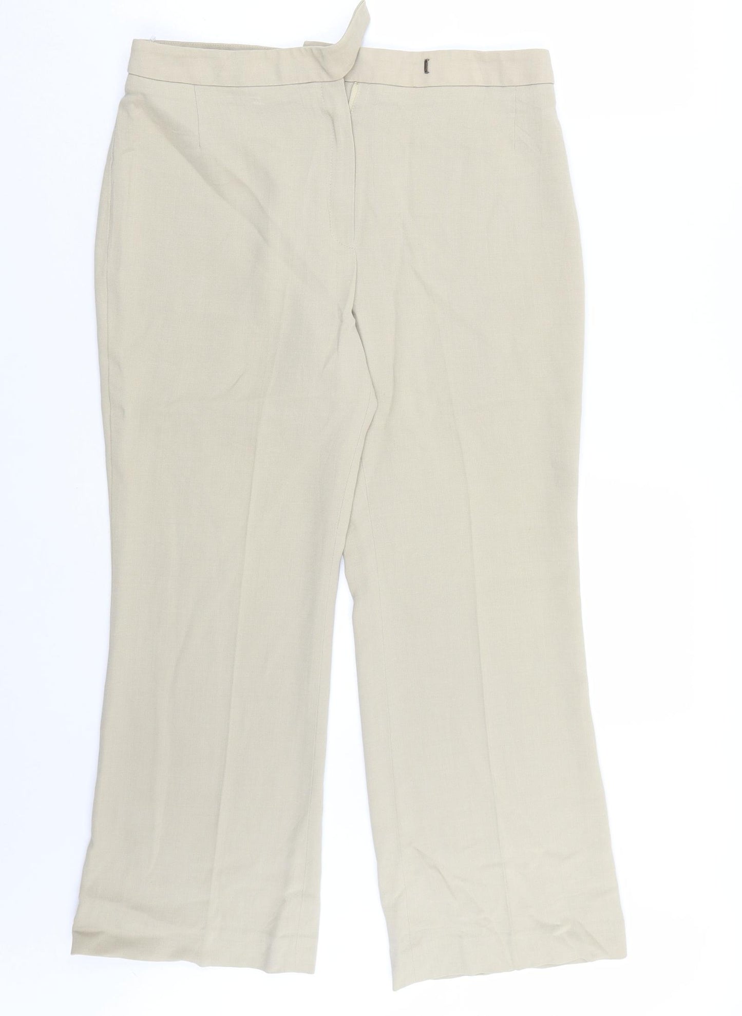 Marks and Spencer Womens Beige   Trousers  Size 16 L28 in