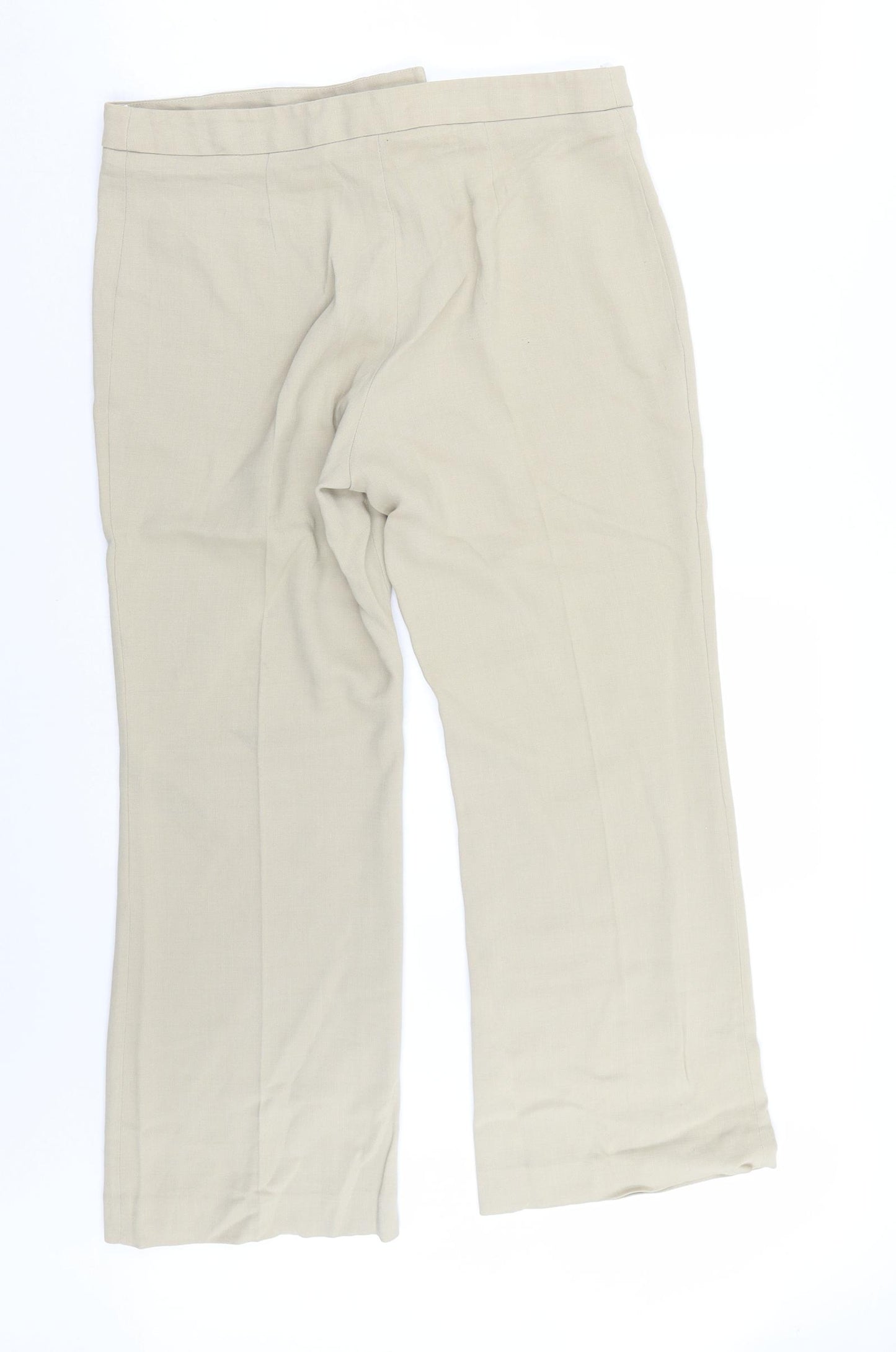Marks and Spencer Womens Beige   Trousers  Size 16 L28 in