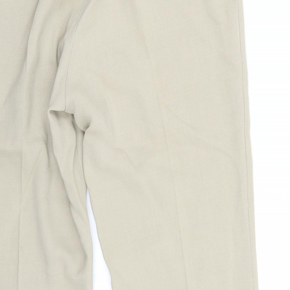 Marks and Spencer Womens Beige   Trousers  Size 16 L28 in