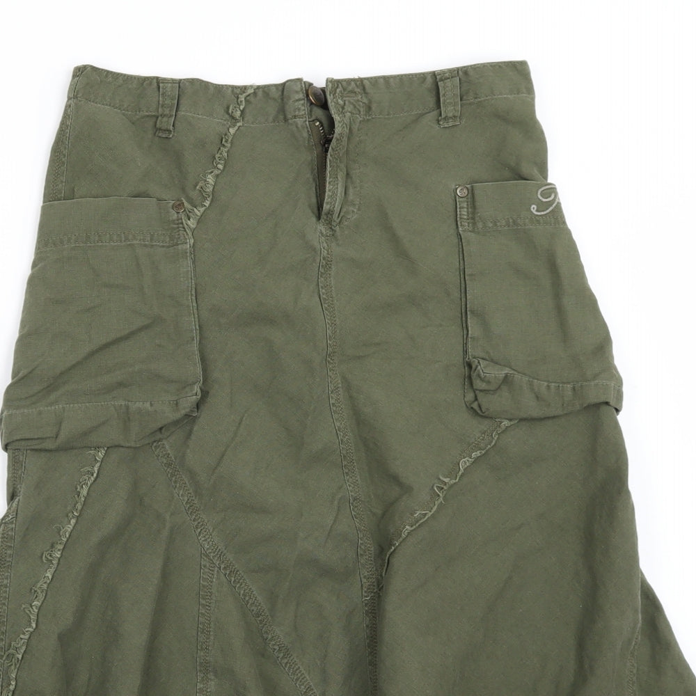 HOOCH Womens Green   A-Line Skirt Size 8