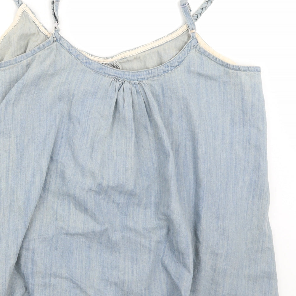 Angel ribbons Womens Blue   Basic Tank Size 26