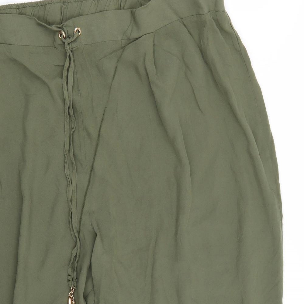 George Womens Green   Cropped Trousers Size 26 L23 in