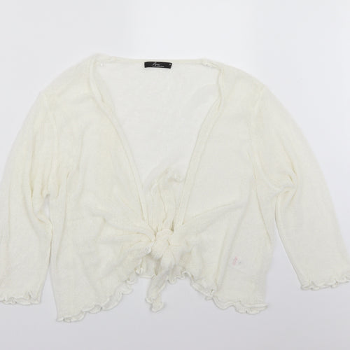 BM Womens White   Cape Jumper Size XL