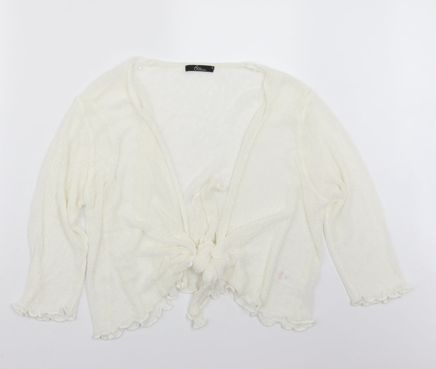BM Womens White   Cape Jumper Size XL