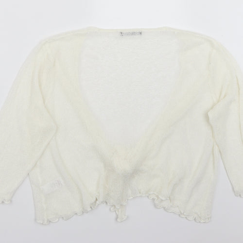 BM Womens White   Cape Jumper Size XL