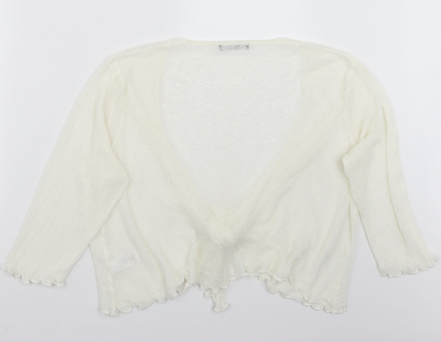 BM Womens White   Cape Jumper Size XL