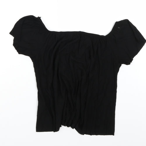 Preworn Womens Black   Basic T-Shirt Size 14