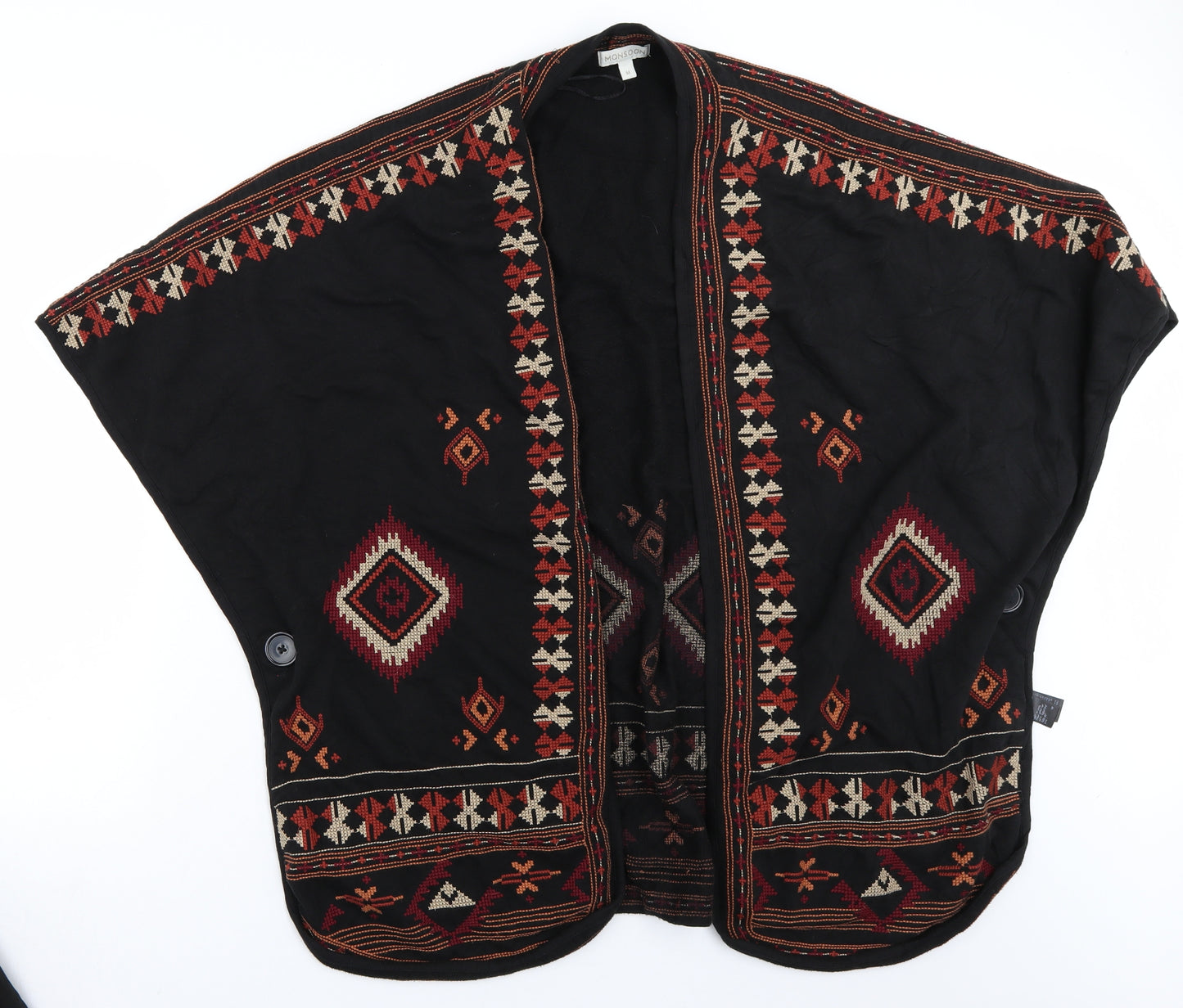 Monsoon Womens Black   Cardigan Jumper Size M  - l