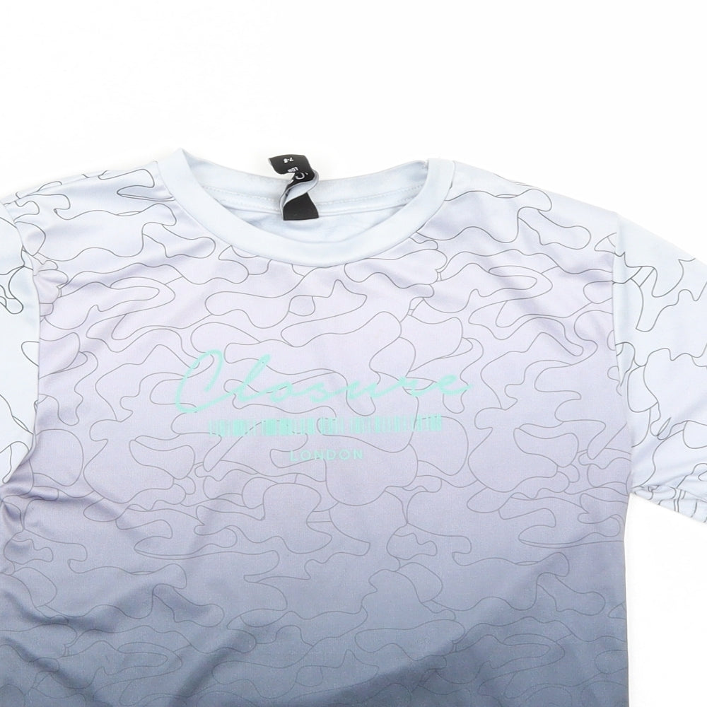 London Boys Blue   Basic T-Shirt Size 7 Years