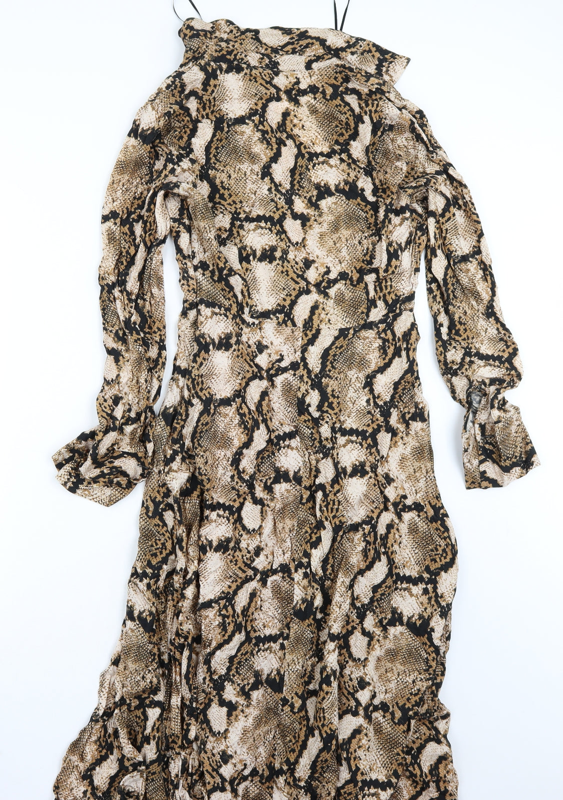 F&F Womens Brown Animal Print  A-Line  Size S