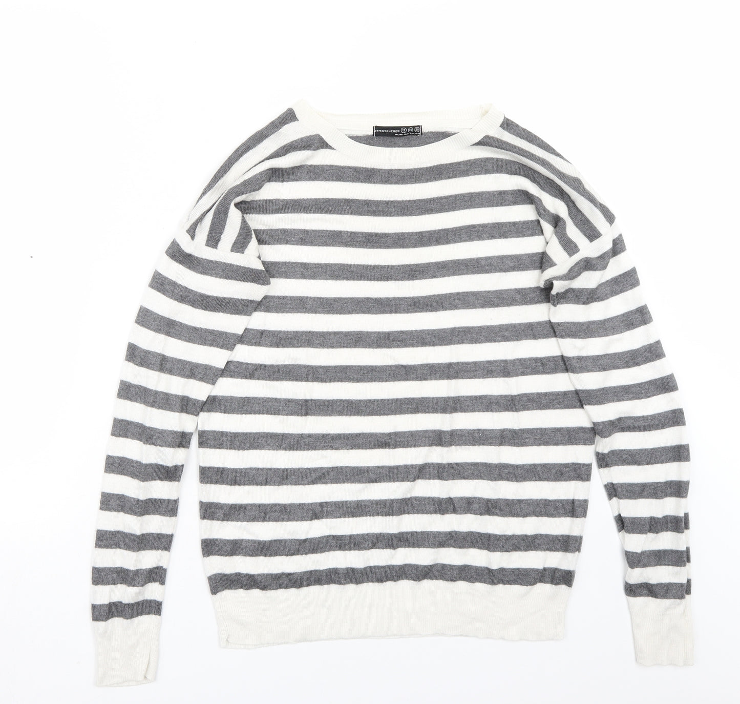 Primark Womens Green Striped  Pullover Jumper Size 12