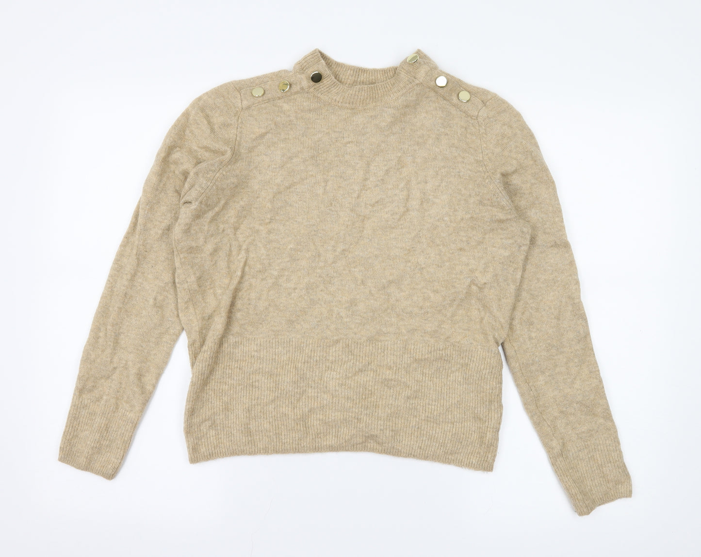 H&M Womens Brown  Knit Pullover Jumper Size M