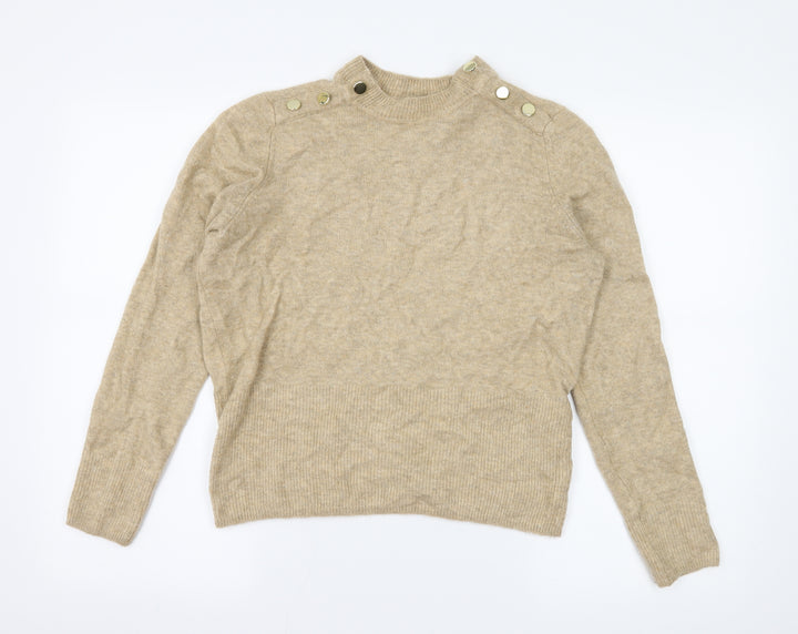 H&M Womens Brown  Knit Pullover Jumper Size M