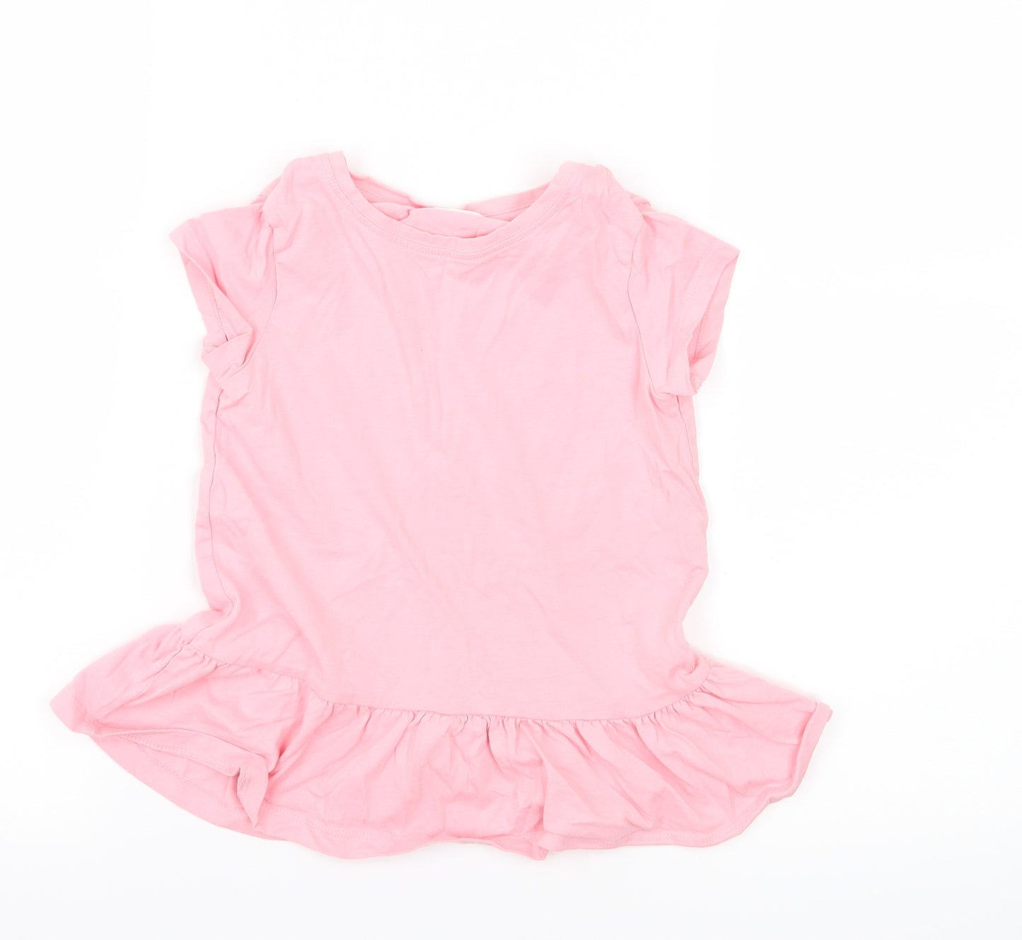 NEXT Girls Pink  Jersey Basic T-Shirt Size 5 Years