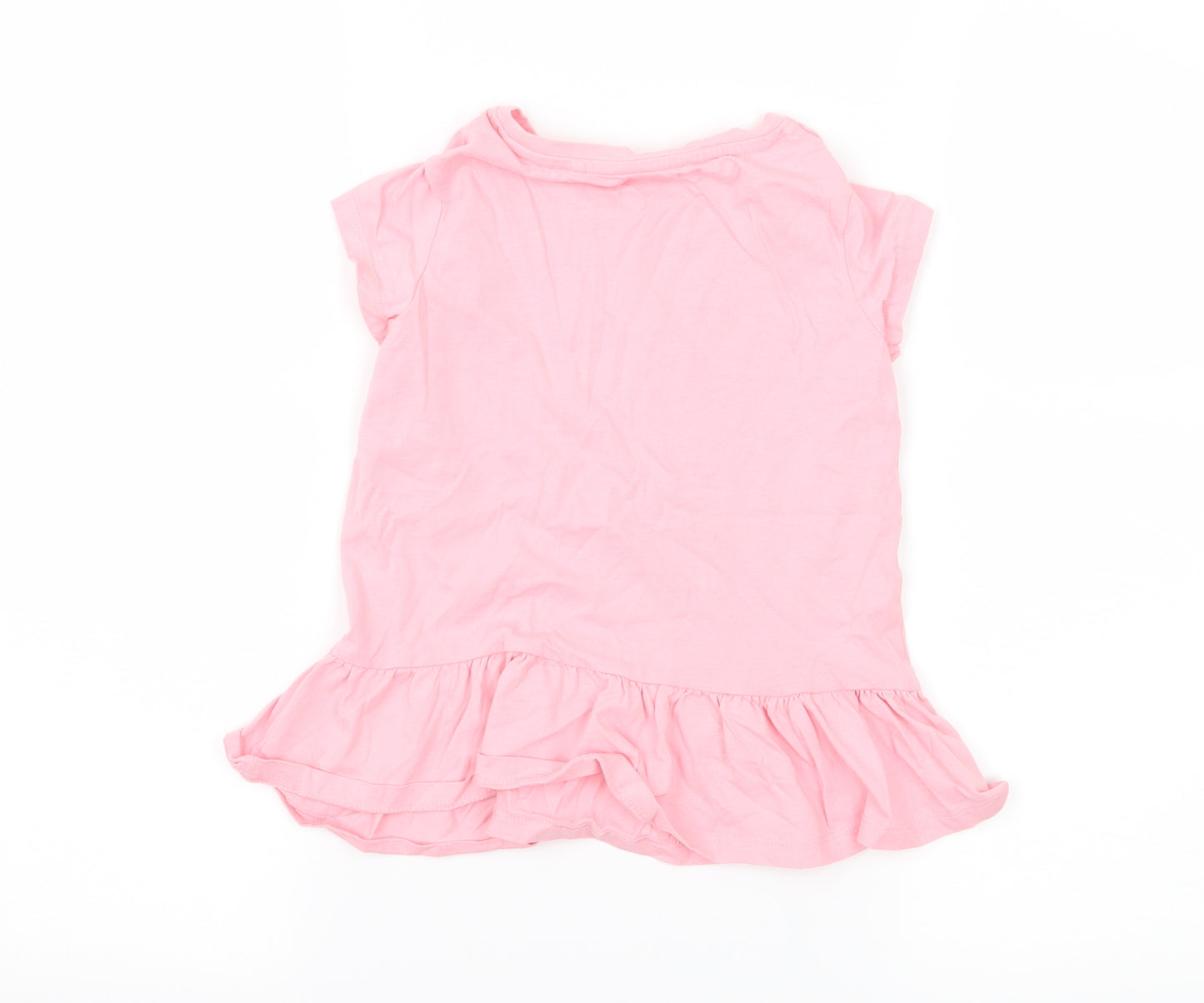 NEXT Girls Pink  Jersey Basic T-Shirt Size 5 Years