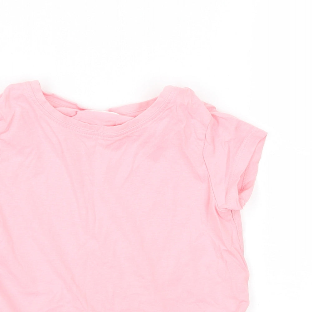 NEXT Girls Pink  Jersey Basic T-Shirt Size 5 Years