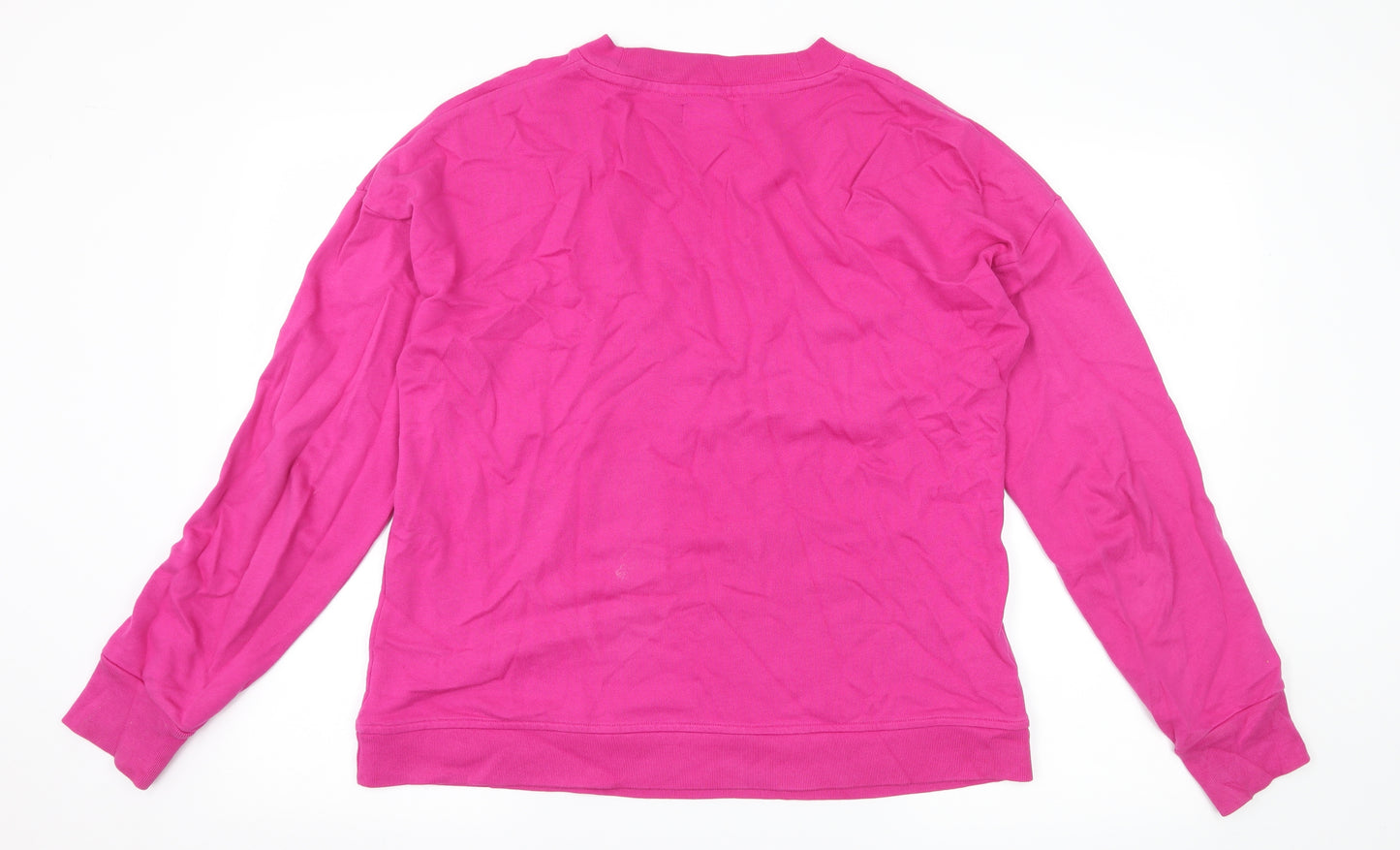 Fred Perry Womens Pink  Jersey Pullover Sweatshirt Size 12