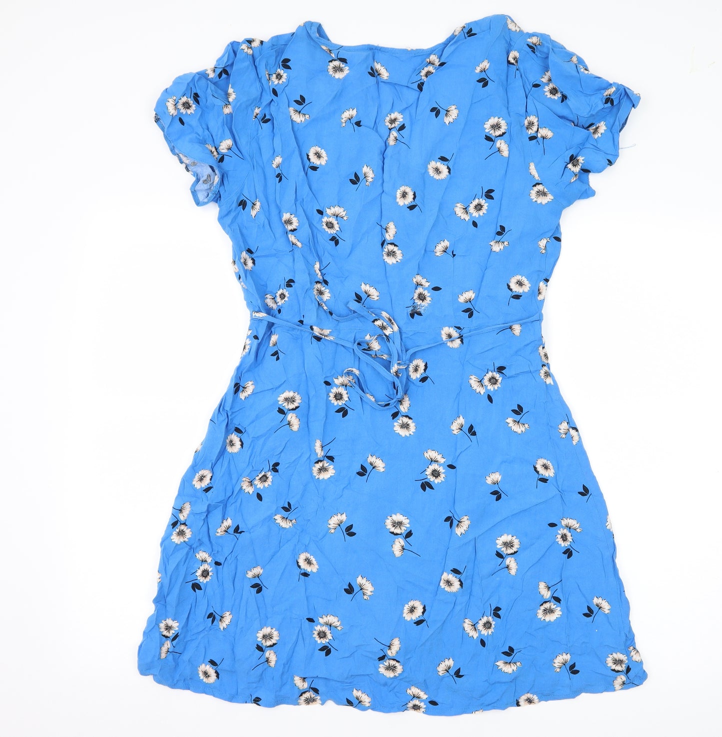 Atmosphere Womens Blue Floral  Wrap Dress  Size 16