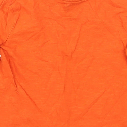 F&F Boys Orange  Jersey Basic T-Shirt Size 3-4 Years