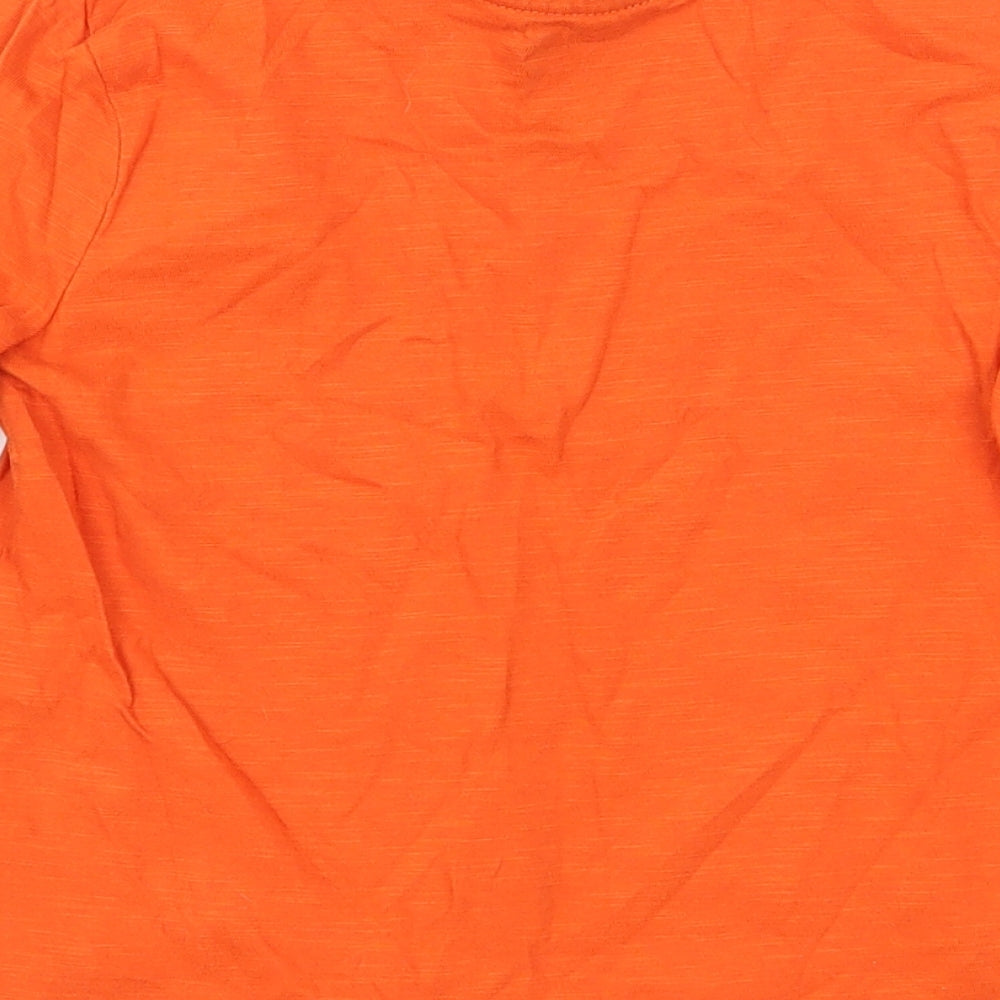 F&F Boys Orange  Jersey Basic T-Shirt Size 3-4 Years