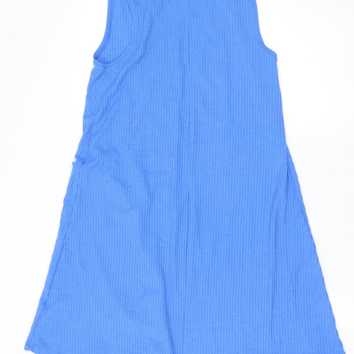 Papaya Womens Blue  Jersey T-Shirt Dress  Size S