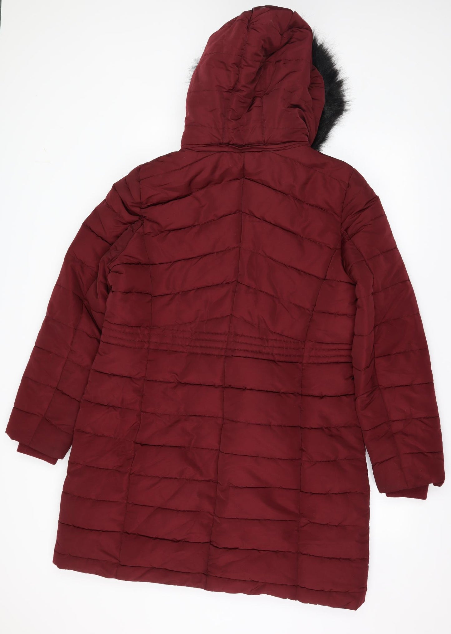 Principles Womens Red   Puffer Jacket Coat Size 16