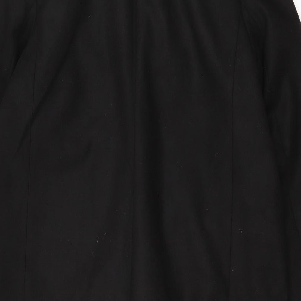 New Look Womens Black   Overcoat Coat Size 16