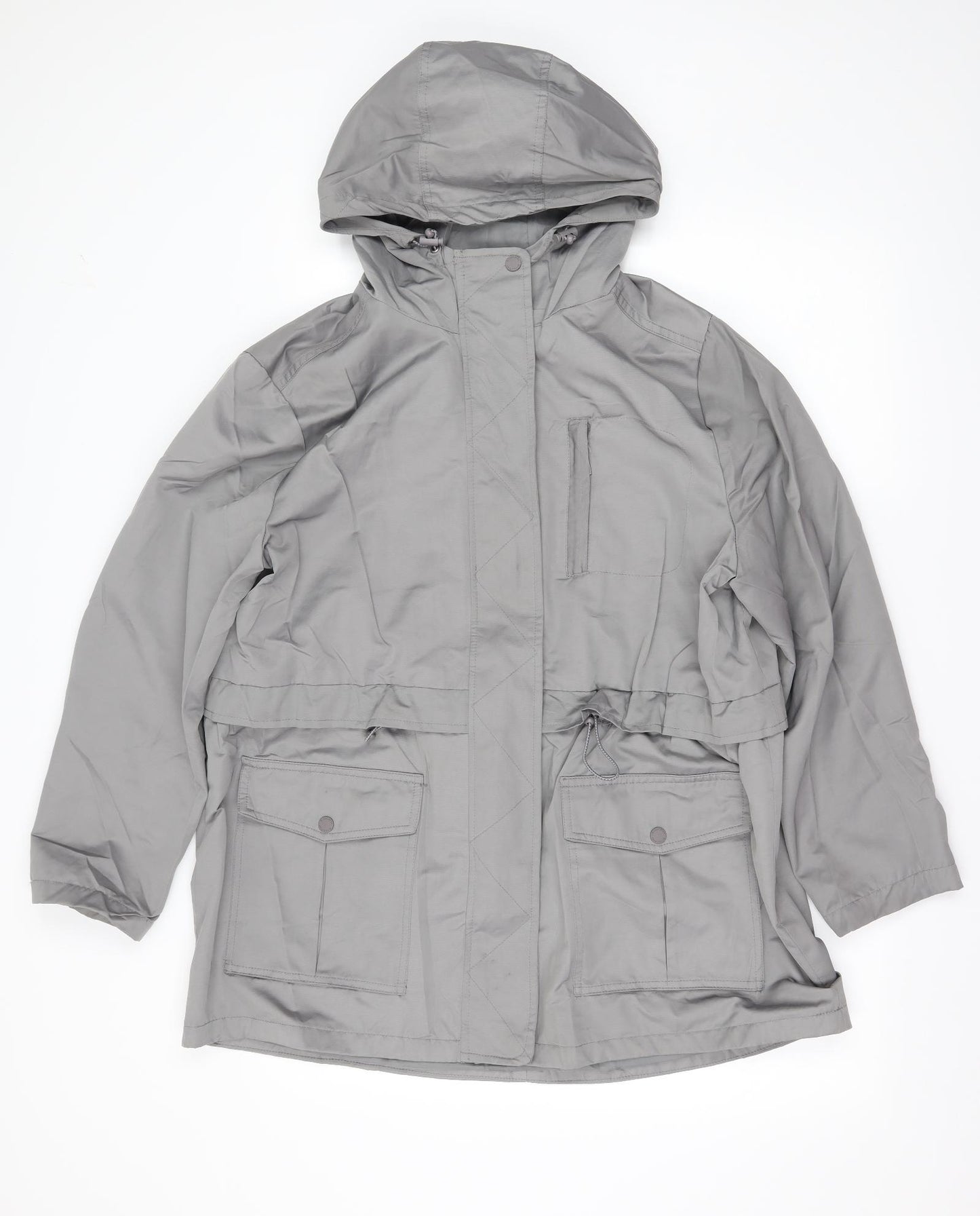 Principles Womens Grey   Parka Coat Size 14