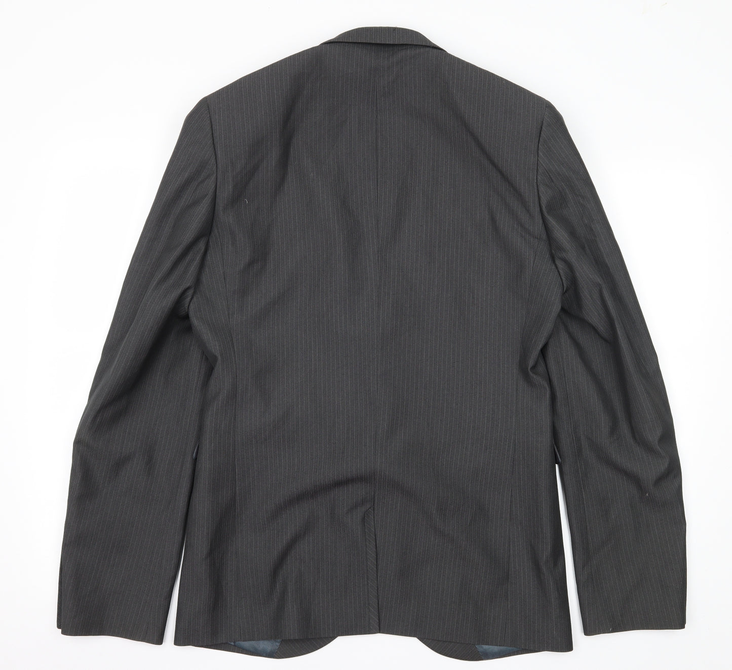 NEXT Mens Grey Striped  Jacket Suit Jacket Size M