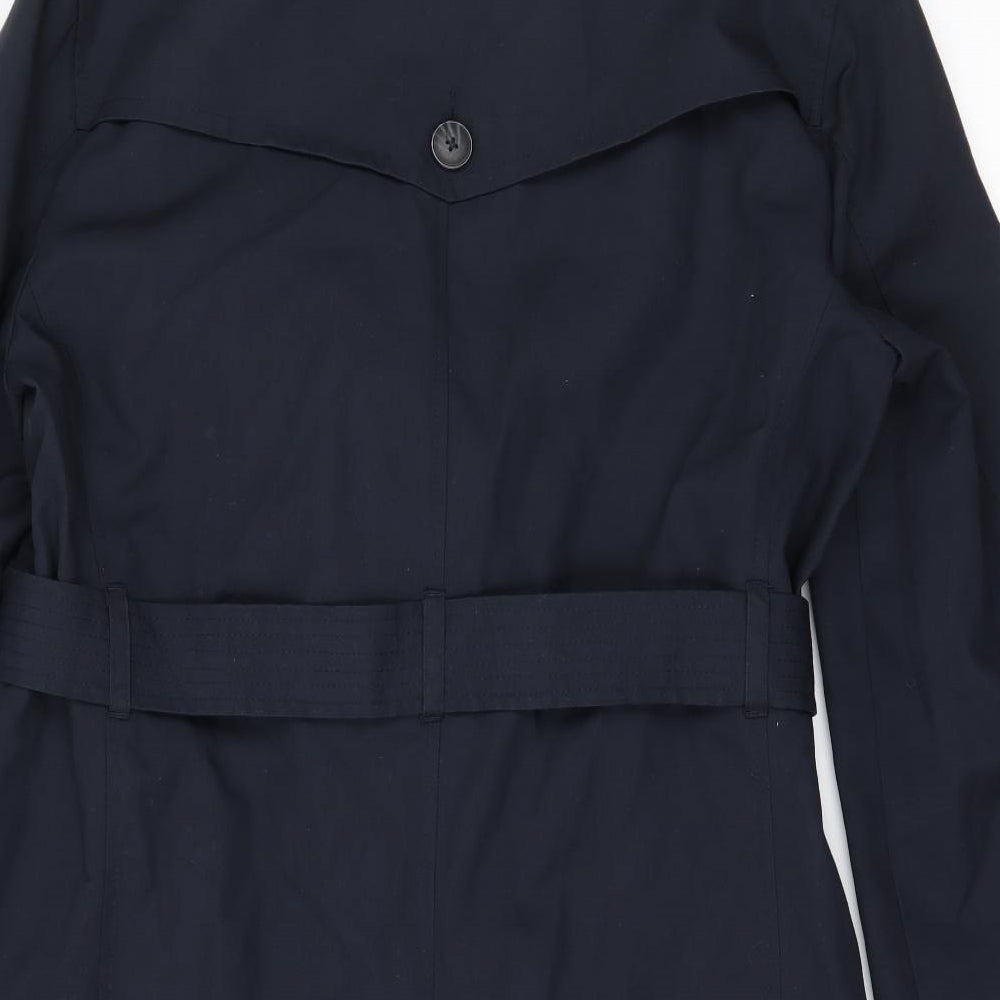 Preworn Mens Blue   Overcoat Coat Size M