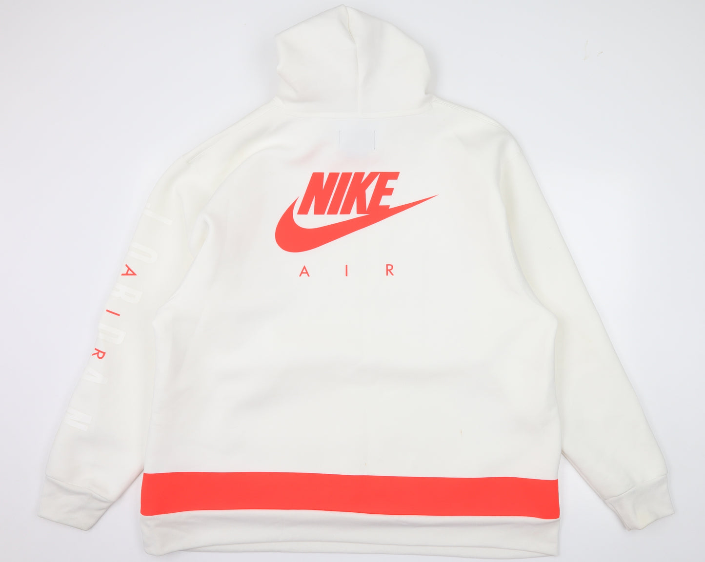 Nike Air Jordan Mens White  Jersey Pullover Hoodie Size 2XL