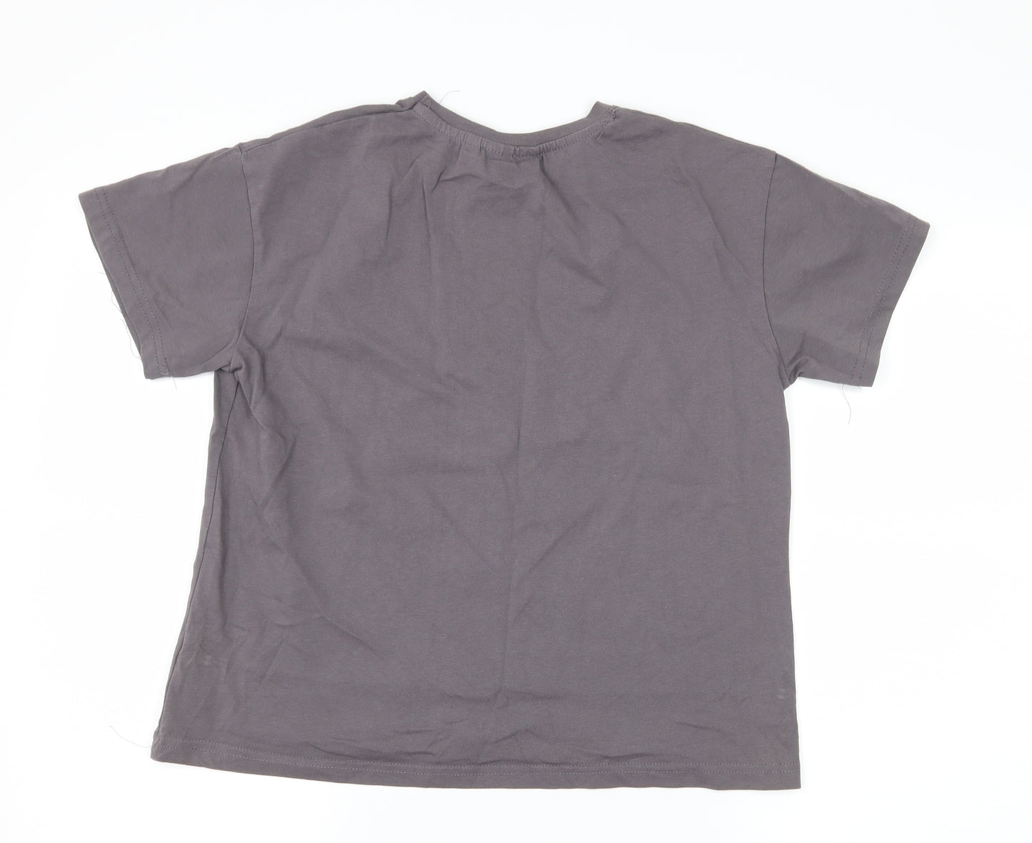 Jadore Girls Grey  Jersey Basic T-Shirt Size 13-14 Years