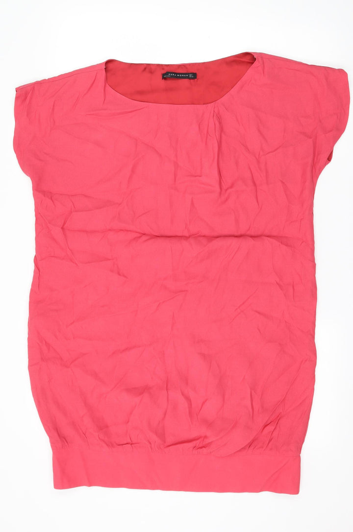 Zara Womens Pink   T-Shirt Dress  Size L