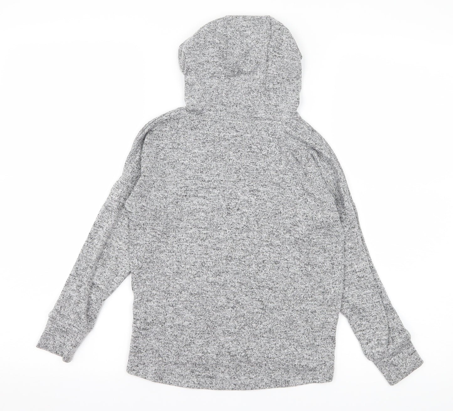 TU Girls Grey  Jersey Pullover Hoodie Size 7 Years  - Shine Bright