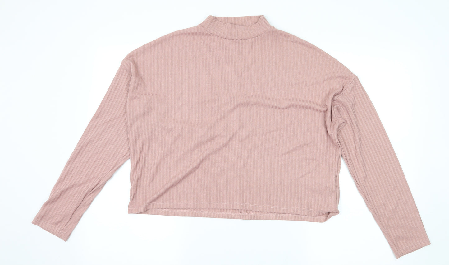 Stradivarius Womens Pink  Jersey Basic T-Shirt Size M